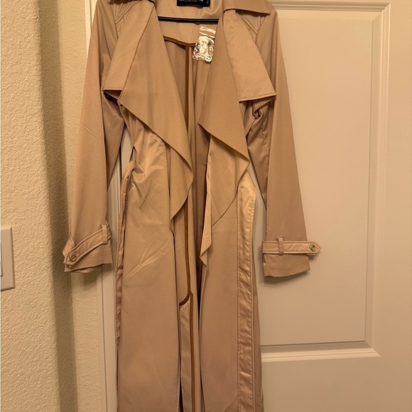 New York & Company Jackets & Blazers - Women's Tan Trench Coat